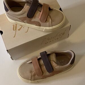 Blowfish Kids' Sneakers with Dual Straps in Beige and Brown